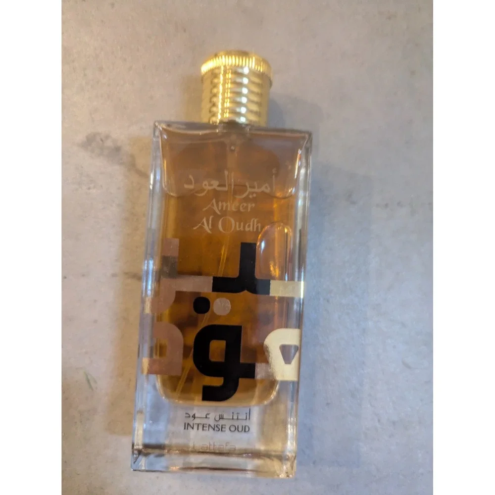 Lattafa Ameer Al Oudh Intense Oud Men's 3.4 oz Gold Brown EDP Spray Fragrance
